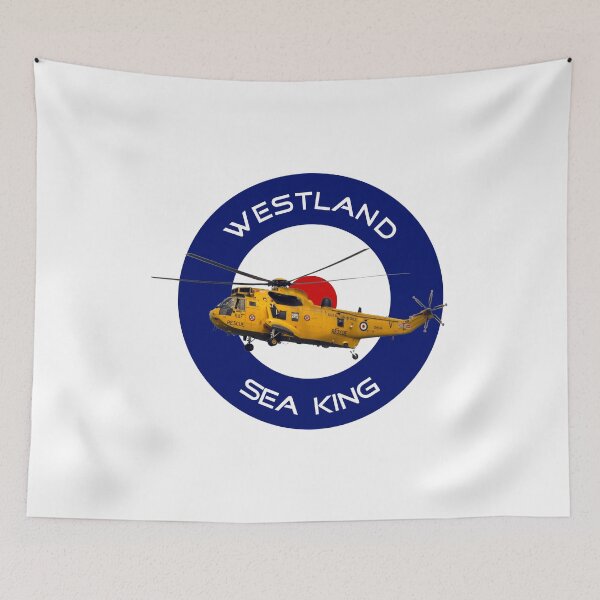 Item preview, Westland Sea King Search and rescue helicopter in RAF roundel designed and sold by ajtechdesigns.