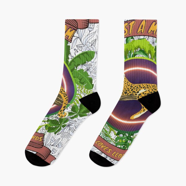 Item preview, Just a mom who loves leopards - Colorful compositions, art and animals, funny drawings designed and sold by AdvanceDesign.