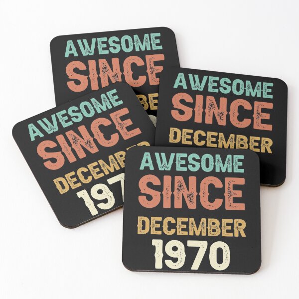 Item preview, awesome since december 1970 Birthday Born In 51th Birthday Gift Vintage designed and sold by aloha project.