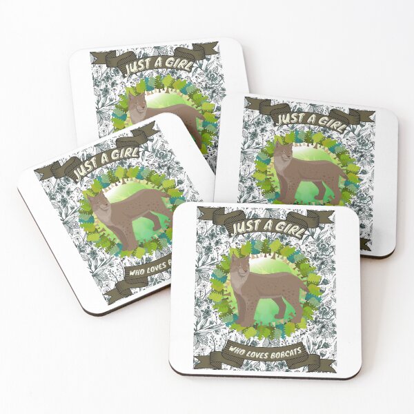 Item preview, Just a girl who loves bobcats - Colorful compositions, art and animals, funny drawings designed and sold by AdvanceDesign.