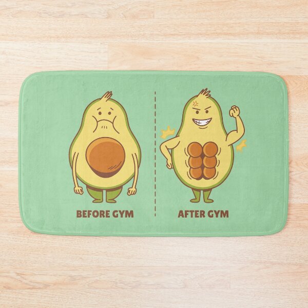 Item preview, Avocado Abs Gym Fitness designed and sold by Cute and Funny Animal Art Designs.