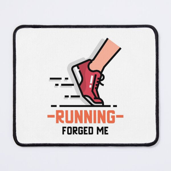 Item preview, 'Running forged me' motivational fitness design designed and sold by josephsteez.
