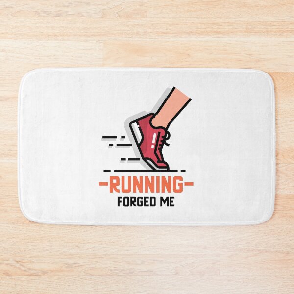 Item preview, 'Running forged me' motivational fitness design designed and sold by josephsteez.