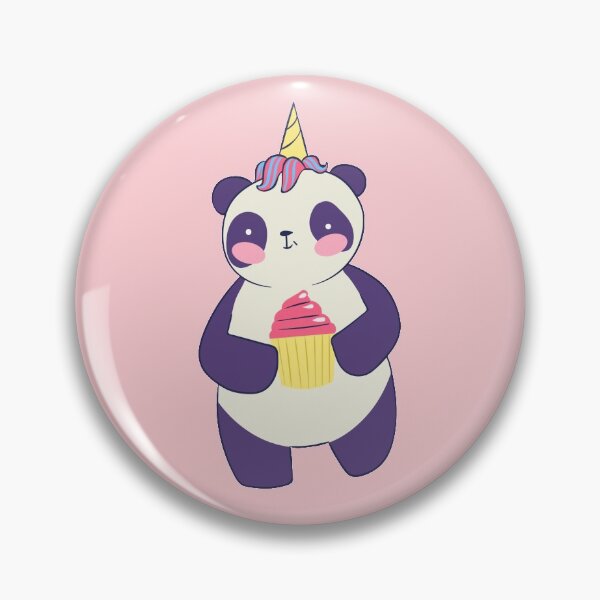 Item preview, Baby Panda Unicorn Cupcake designed and sold by Cute and Funny Animal Art Designs.