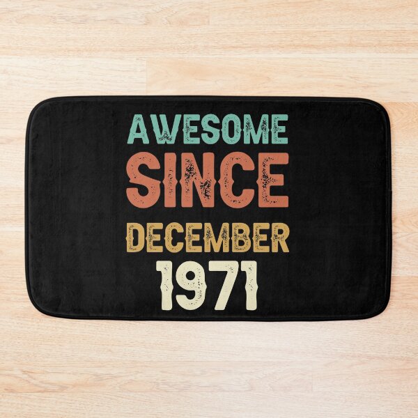 Item preview, awesome since december 1971 Birthday Born In 50th Birthday Gift Vintage designed and sold by aloha project.
