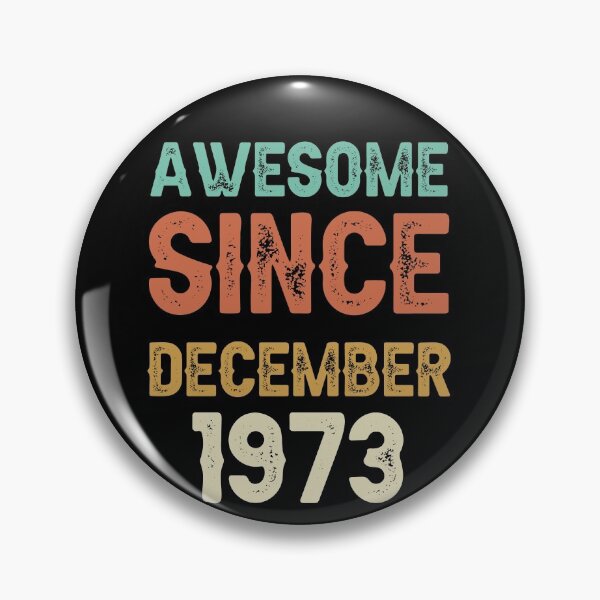 Item preview, awesome since december 1973 Birthday Born In 48th Birthday Gift Vintage designed and sold by aloha project.