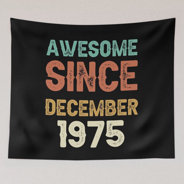 Item preview, awesome since december 1975 Birthday Born In 46th Birthday Gift Vintage designed and sold by aloha project.