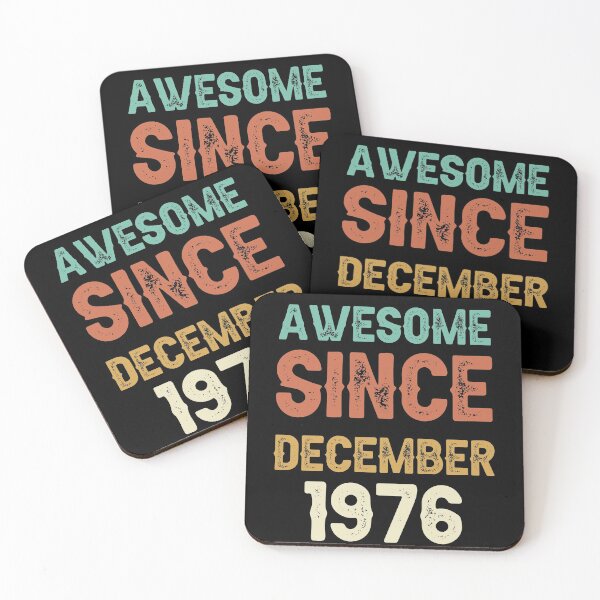 Item preview, awesome since december 1976 Birthday Born In 45th Birthday Gift Vintage designed and sold by aloha project.