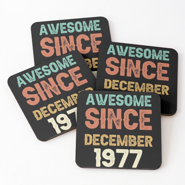 Item preview, awesome since december 1977 Birthday Born In 44th Birthday Gift Vintage designed and sold by aloha project.