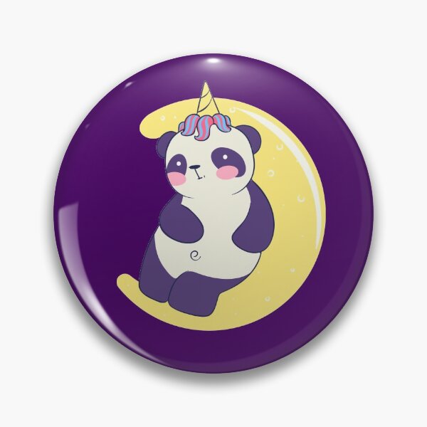 Item preview, Baby Panda Unicorn Moon designed and sold by Cute and Funny Animal Art Designs.