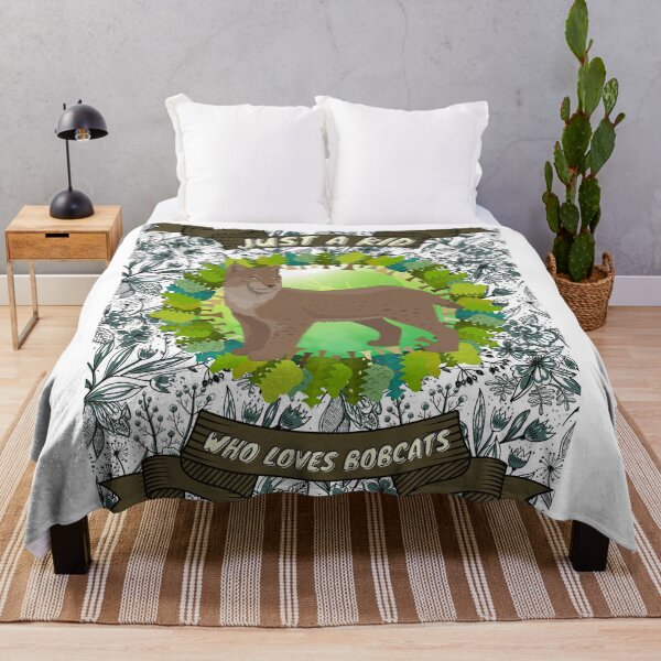 Item preview, Just a kid who loves bobcats - Colorful compositions, art and animals, funny drawings designed and sold by AdvanceDesign.