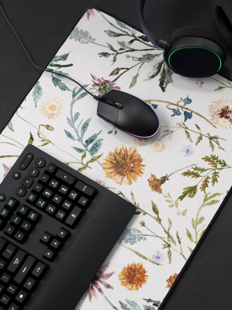 Alternate view of Copy of Wylde Fleur (white) Mouse Pad
