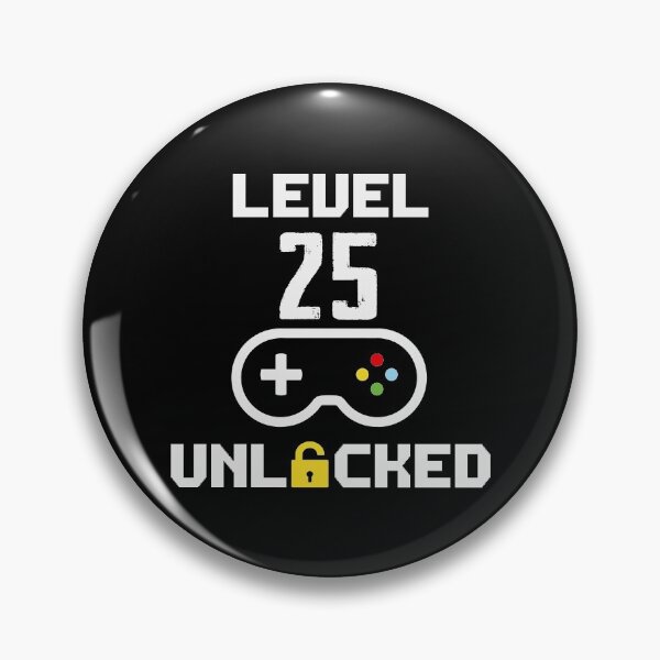 Item preview, Gamer 25th Birthday Quotes Level 25 Unlocked designed and sold by thecooltable.