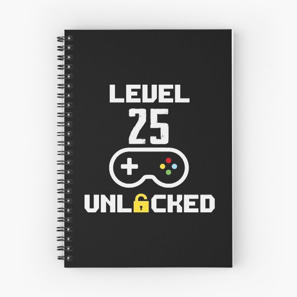Item preview, Gamer 25th Birthday Quotes Level 25 Unlocked designed and sold by thecooltable.