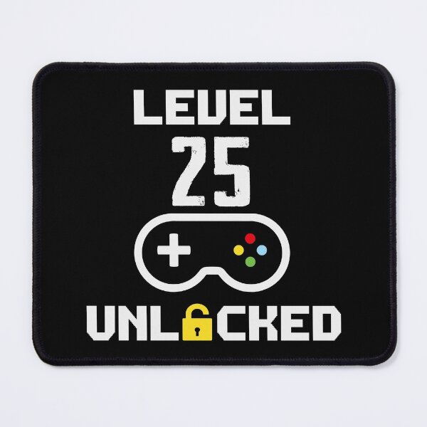 Item preview, Gamer 25th Birthday Quotes Level 25 Unlocked designed and sold by thecooltable.