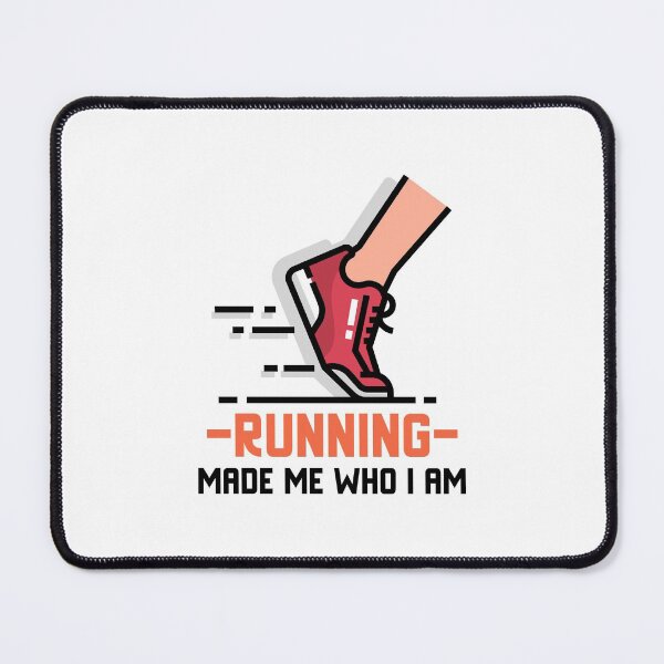 Item preview, 'Running made me who I am' fitness motivational graphic design designed and sold by josephsteez.