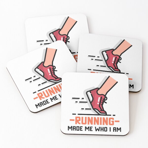 Item preview, 'Running made me who I am' fitness motivational graphic design  designed and sold by josephsteez.