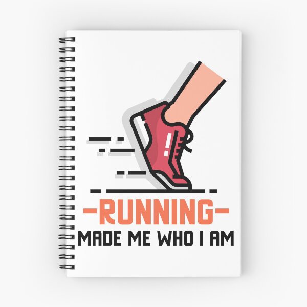 Item preview, 'Running made me who I am' fitness motivational graphic design  designed and sold by josephsteez.