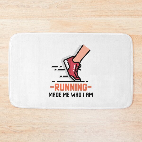 Item preview, 'Running made me who I am' fitness motivational graphic design  designed and sold by josephsteez.