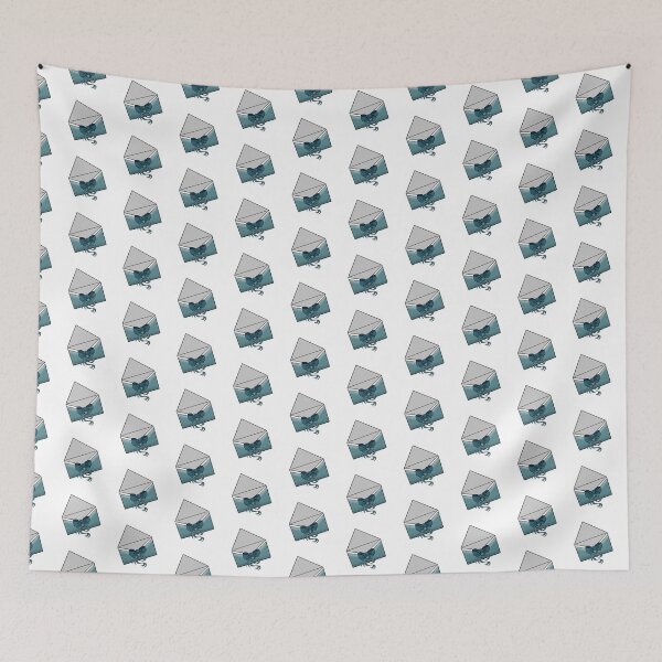 Item preview, Blue teal bow envelope - traditional  tattoo designed and sold by morganbethdraws.
