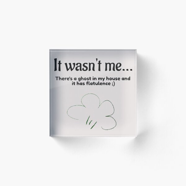 It Wasn't Me ;) Acrylic Block