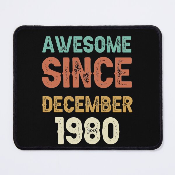 Item preview, awesome since december 1980 Birthday Born In 41th Birthday Gift Vintage designed and sold by aloha project.