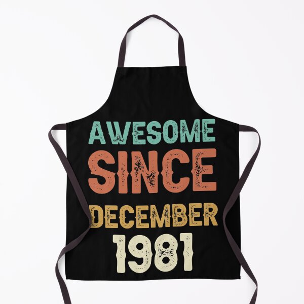 Item preview, awesome since december 1981 Birthday Born In 40th Birthday Gift Vintage designed and sold by aloha project.