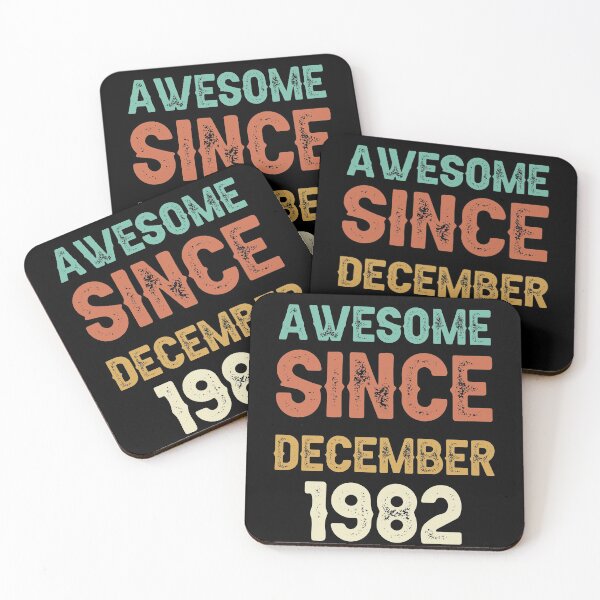 Item preview, awesome since december 1982 Birthday Born In 39th Birthday Gift Vintage designed and sold by aloha project.