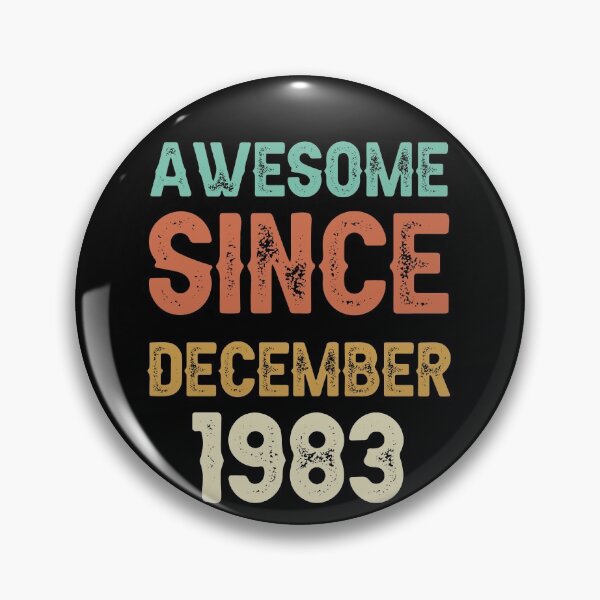Item preview, awesome since december 1983 Birthday Born In 38th Birthday Gift Vintage designed and sold by aloha project.