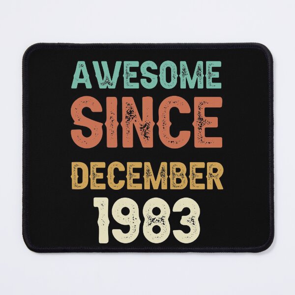 Item preview, awesome since december 1983 Birthday Born In 38th Birthday Gift Vintage designed and sold by aloha project.