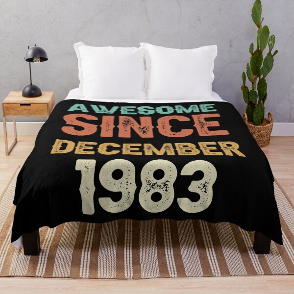 Item preview, awesome since december 1983 Birthday Born In 38th Birthday Gift Vintage designed and sold by aloha project.