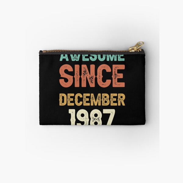 Item preview, awesome since december 1987 Birthday Born In 34th Birthday Gift Vintage designed and sold by aloha project.