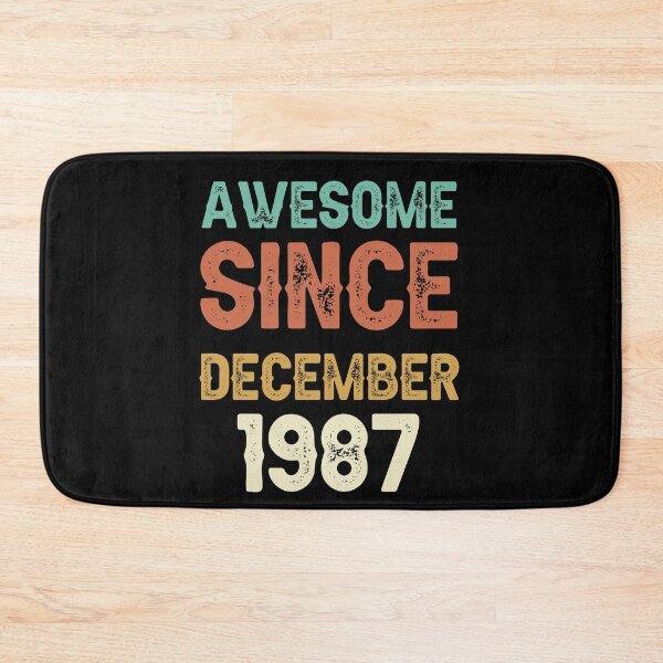 Item preview, awesome since december 1987 Birthday Born In 34th Birthday Gift Vintage designed and sold by aloha project.