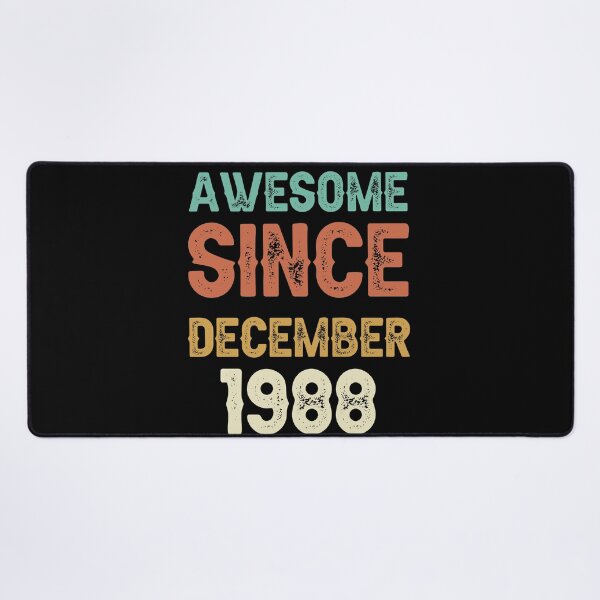 Item preview, awesome since december 1988 Birthday Born In 33th Birthday Gift Vintage designed and sold by aloha project.