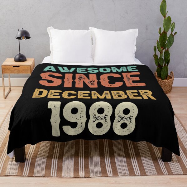 Item preview, awesome since december 1988 Birthday Born In 33th Birthday Gift Vintage designed and sold by aloha project.