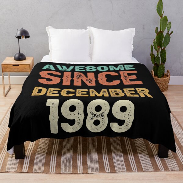 Item preview, awesome since december 1989 Birthday Born In 32th Birthday Gift Vintage designed and sold by aloha project.