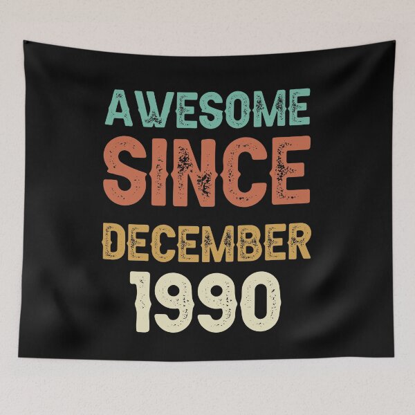 Item preview, awesome since december 1990 Birthday Born In 31th Birthday Gift Vintage designed and sold by aloha project.