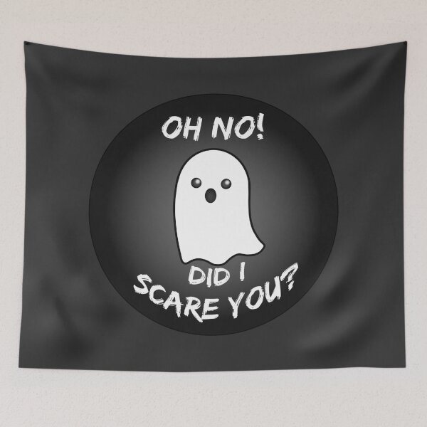 Item preview, Spooky Ghost Did I Scare You Cute Halloween Design designed and sold by LadyRazzMaTaz.
