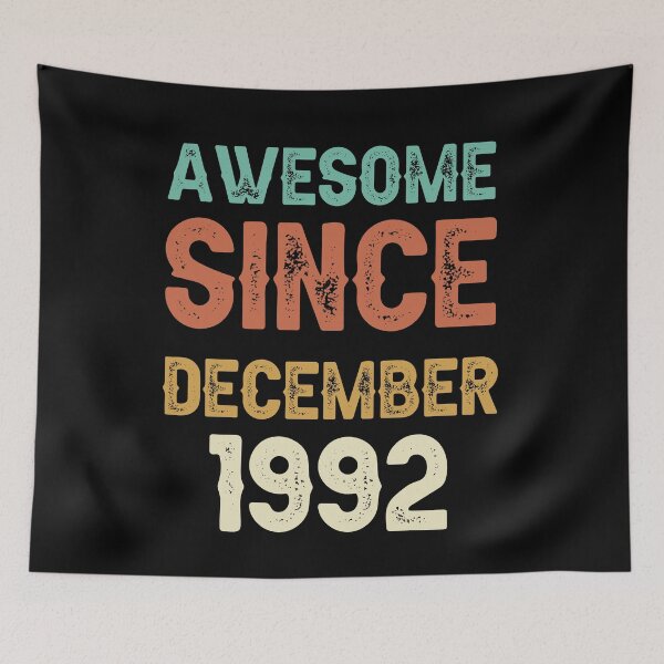 Item preview, awesome since december 1992 Birthday Born In 29th Birthday Gift Vintage designed and sold by aloha project.