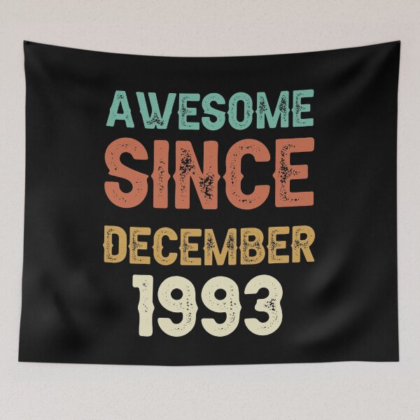 Item preview, awesome since december 1993 Birthday Born In 28th Birthday Gift Vintage designed and sold by aloha project.
