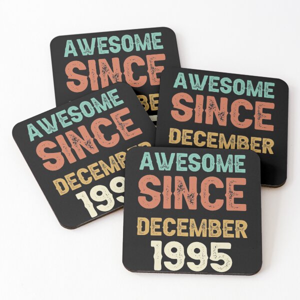 Item preview, awesome since december 1995 Birthday Born In 26th Birthday Gift Vintage designed and sold by aloha project.