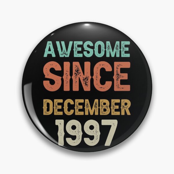Item preview, awesome since december 1997 Birthday Born In 24th Birthday Gift Vintage designed and sold by aloha project.
