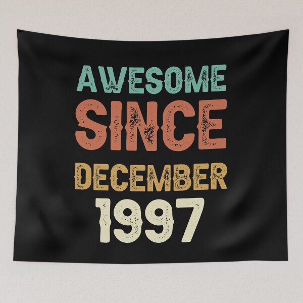 Item preview, awesome since december 1997 Birthday Born In 24th Birthday Gift Vintage designed and sold by aloha project.