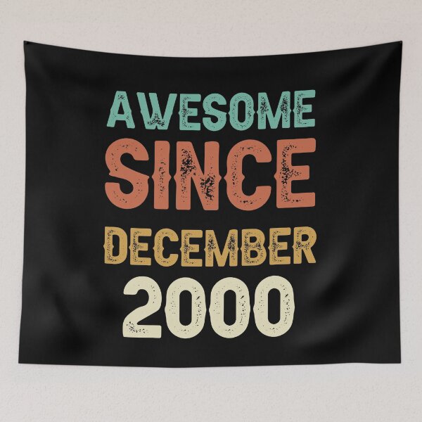 Item preview, awesome since december 2000 Birthday Born In 21th Birthday Gift Vintage designed and sold by aloha project.