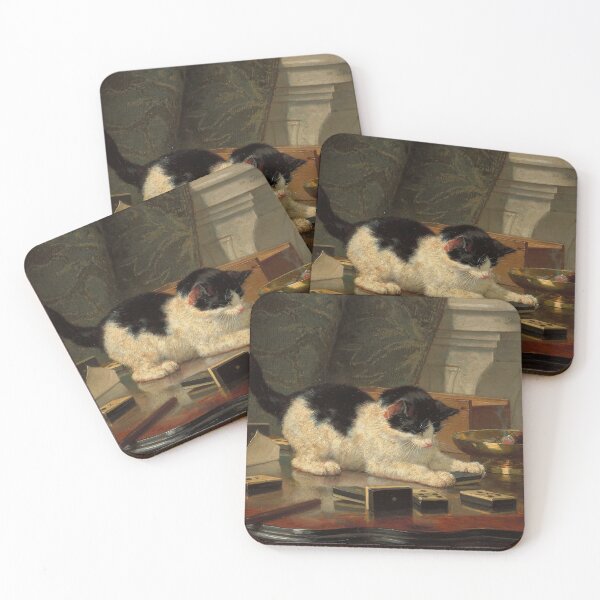 Item preview, Kitten's Game - Henriëtte Ronner Knip designed and sold by Gin  Neko.