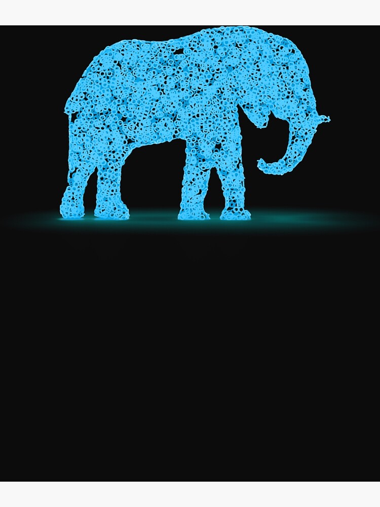 "Light Blue Elephant Classic" Poster for Sale by StephanieKRobe1