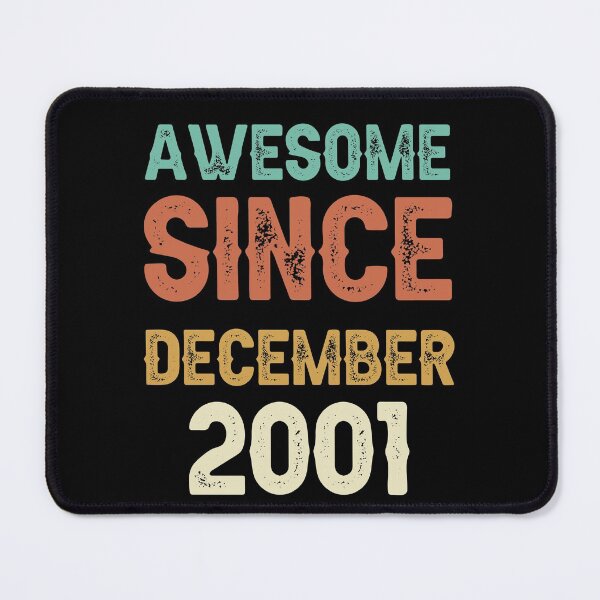 Item preview, awesome since december 2001 Birthday Born In 20th Birthday Gift Vintage designed and sold by aloha project.