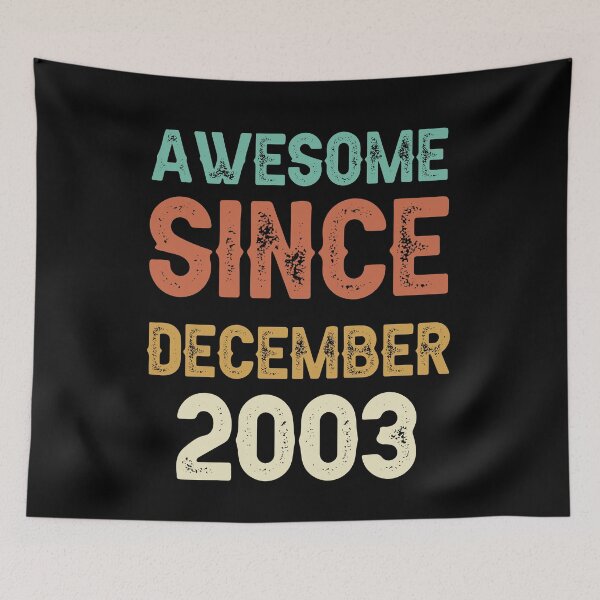 Item preview, awesome since december 2003 Birthday Born In 18th Birthday Gift Vintage designed and sold by aloha project.