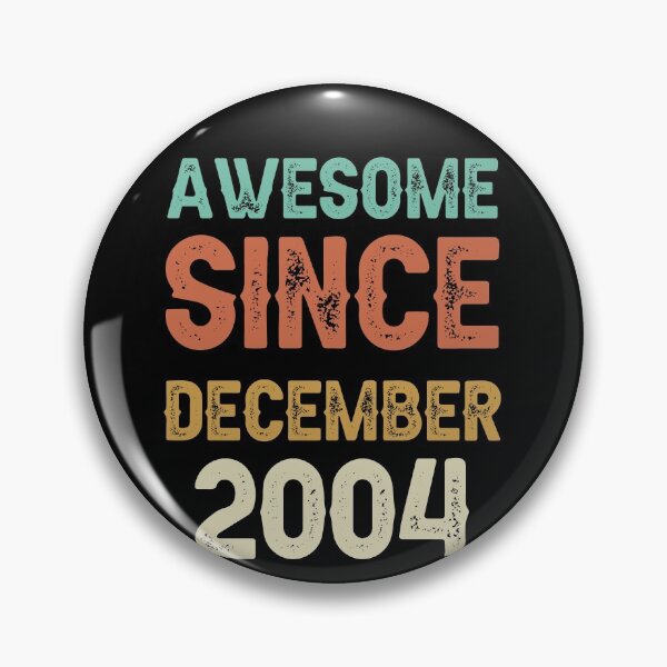 Item preview, awesome since december 2004 Birthday Born In 17th Birthday Gift Vintage designed and sold by aloha project.