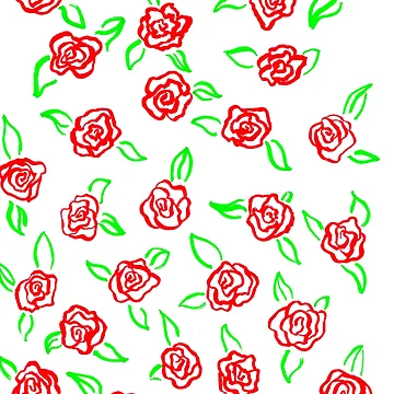 Artwork thumbnail, Line Roses by Victoria Cook